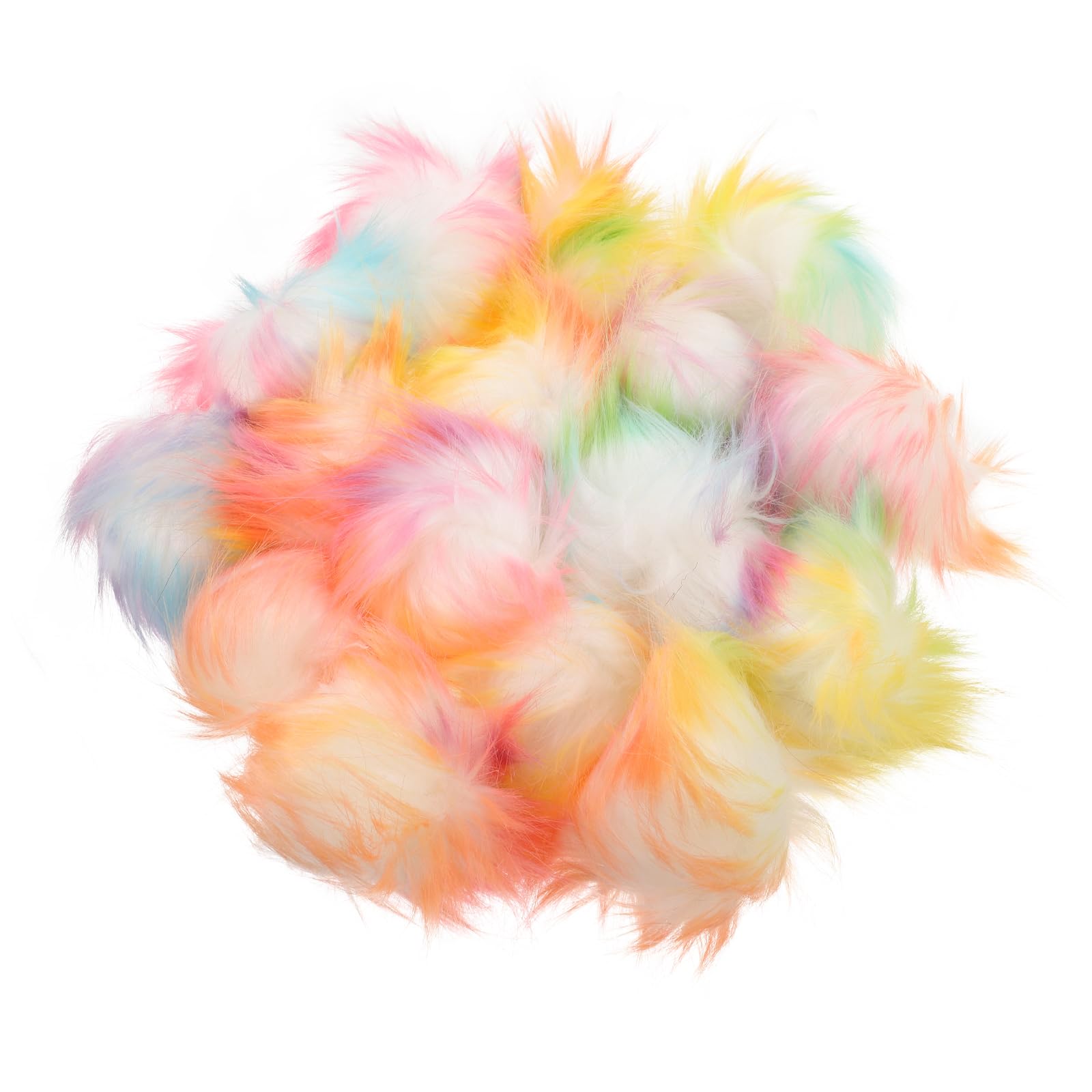 LIOOBO Wool Cap Ball 3.15 Inch Plush Fur Ball for DIY Hat Accessories and Craft Projects Soft Faux Fur Pom Pom for Sweaters Shoes and Decoration