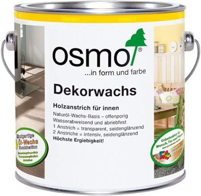 OSMO Dekorwachs Transparent 2,5 Liter Weiß 3111: Amazon.de: Baumarkt