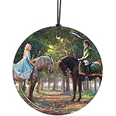 Trend Setters Disney – Cinderella – Romance Awakens – 3.5” Starfire Prints Hanging Glass Print Accessory – Ideal for Gifting and Collecting SPCIR532