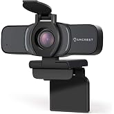Amcrest 1080P Webcam with Microphone &amp; Privacy Cover, Web Cam USB Camera, Computer HD Streaming Webcam for PC Desktop &amp; Laptop w/Mic, Wide Angle Lens &amp; Large Sensor for Superior Low Light (AWC201-B)