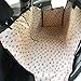 Waterproof Dog Car Seat Cover Backseat Adjustable Pet Hammock Blanket Mat for Cars and SUV Khaki Dog