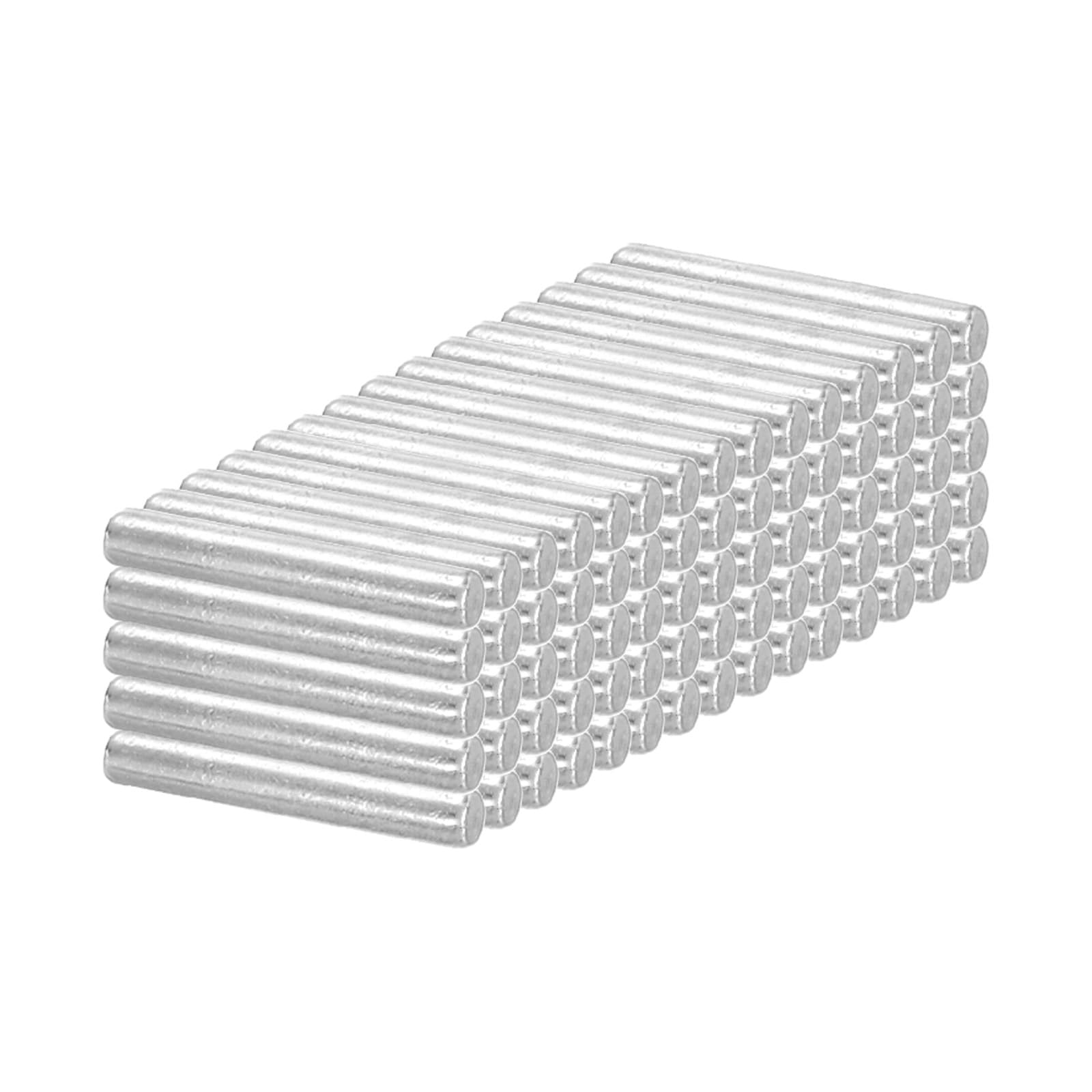 PATIKIL 304 Stainless Steel Dowel Pin 2.5x16 mm (3/32" Dia), 100 Pcs Hardened Metal Dowel Pins Bunk Bed Pegs Pin Replacement Hardware for Shelf Furniture Assembly DIY