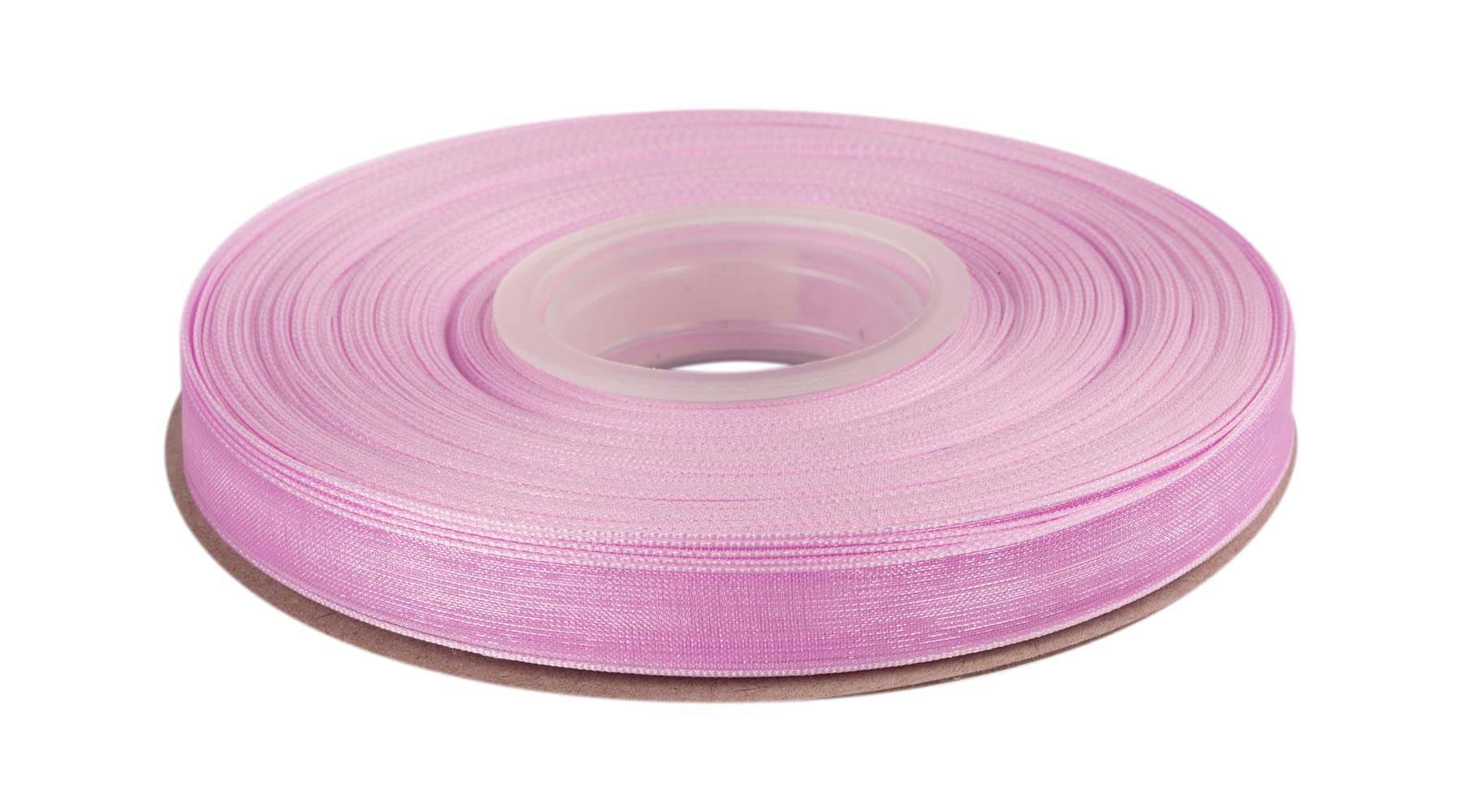 Ribbonitlux 9mm Sheer Organza Ribbon, Lilac Mist Shimmer Chiffon Ribbon 45M-Roll, Ideal for Wedding Events Christmas Decaration Making Floral Bouquets DIY Crafts
