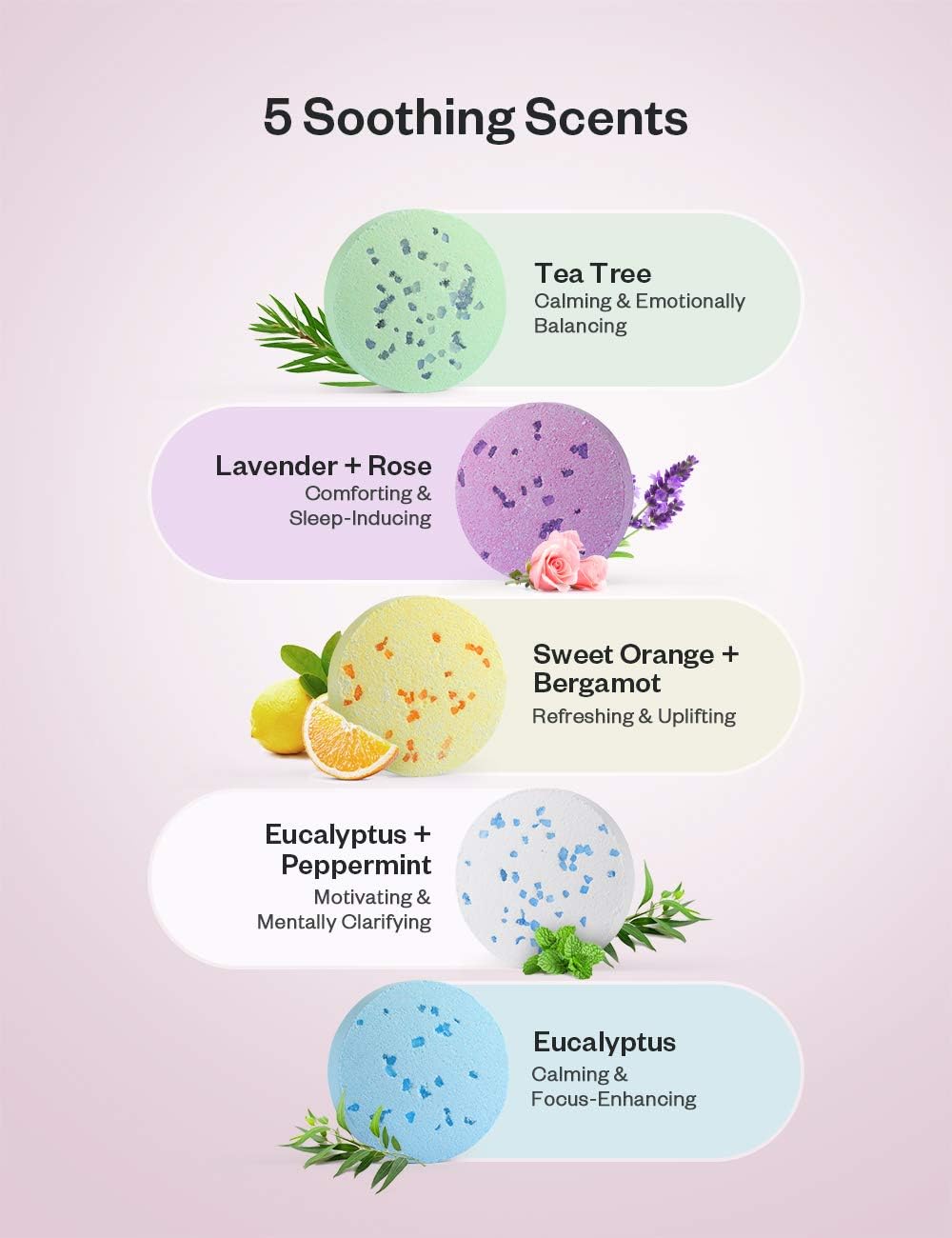 Shower Bomb Tablets Aromatherapy Bath Bombs with Pure Essential Oils 16-Piece Shower Fizzers Streamers Melts Vapor for Home Spa Gift Set: Health & Personal Care