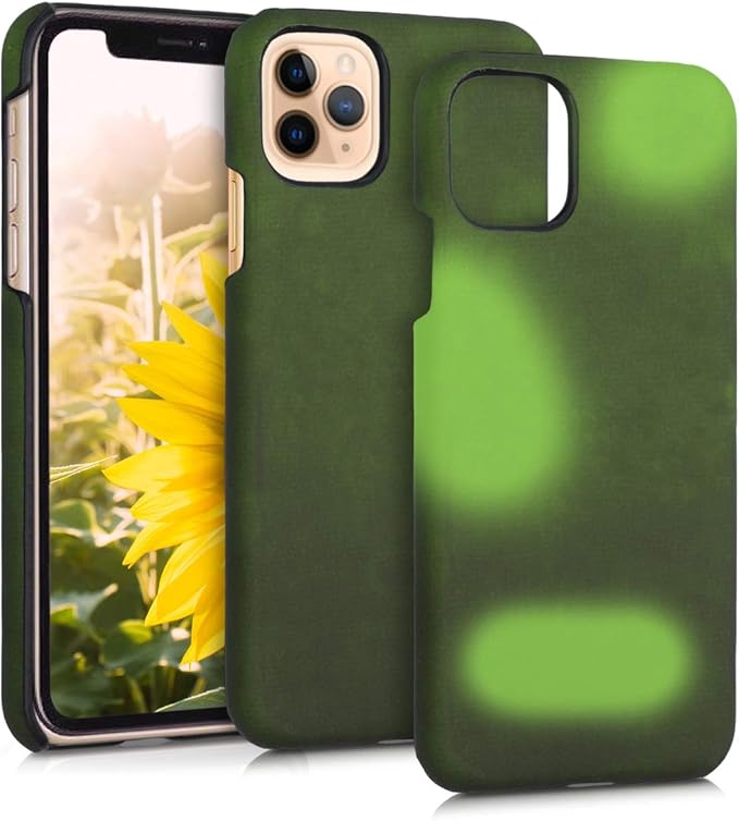 Kwmobile Thermal Sensor Case Compatible With Apple Iphone 11 Pro Max Color Changing Heat Sensitive Cover Black Green Amazon Co Uk Electronics