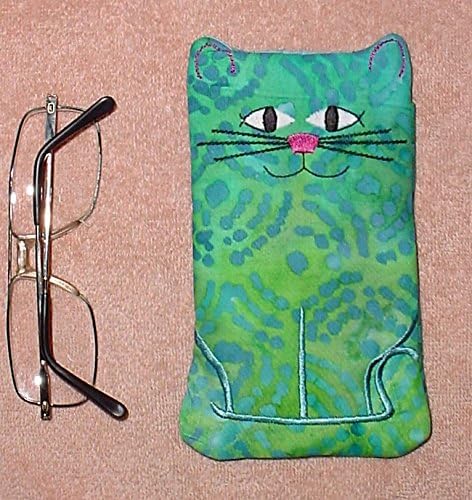 Cat eyeglass sun glass phone case pouch holder