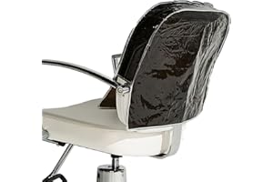 Betty Dain Salon Chair Cover, Protects Spa/Salon Chair Upholstery from Stains, Chemicals, Moisture, and Wear, Round, Fits Most Salon Chairs, Durable Vinyl, Black