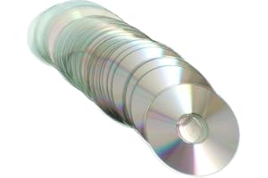 VANZACK 50Pcs Double-Sided Reflective CD Discs for DIY Home Decoration, Handmade Craft Material,
