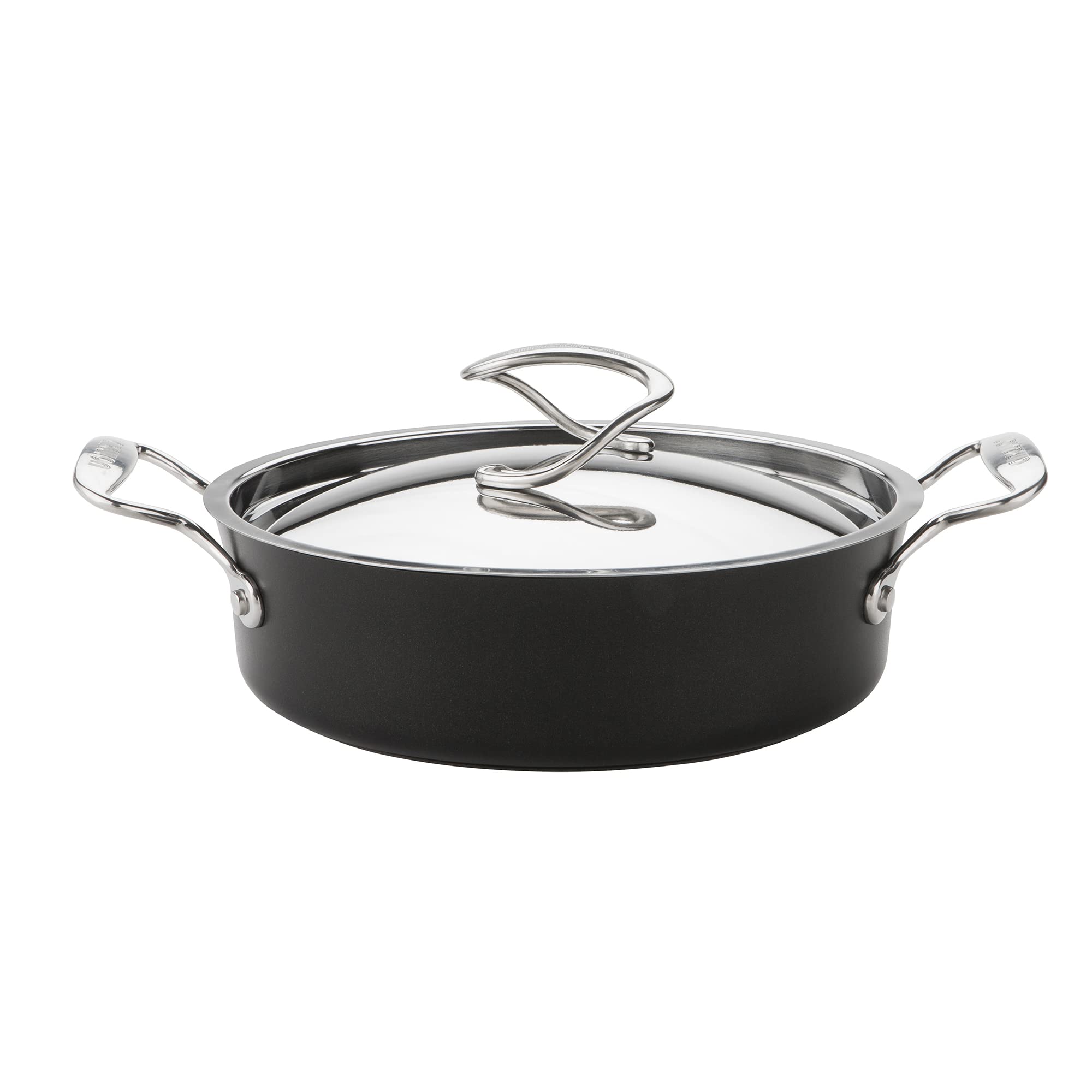 Circulon Style Hard Anodised Sauteuse, 24cm/2.8L, Black