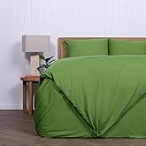 The Lad Collective Duvet Cover - California King Magnetic Duvet Cover with 2 Pillowcase 2 Standard Pillowcases - Bamboo-Cotton - Colorado Collection [Green]