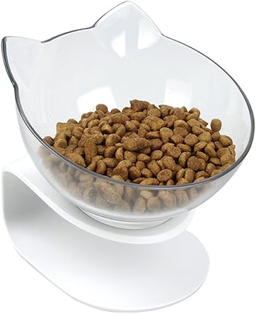 elevated tilted cat bowls