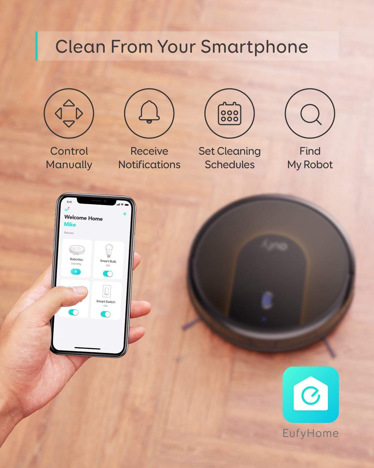 Mua Eufy BoostIQ RoboVac 30C, Robot Vacuum Cleaner, WiFi, SuperThin