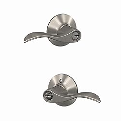 Schlage F51A ACC 619 Accent Door Lever, Keyed Entry
