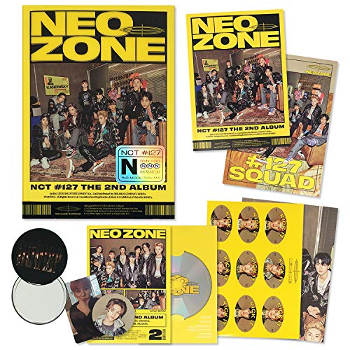 Nct 127 Nct 127 2nd Album Nct 127 Neo Zone N Ver Cd Photobook Lyrics Book Postcard Posters Sticker Folding Poster Photocard Circle Card Free Gift K Pop Sealed Amazon Com Music