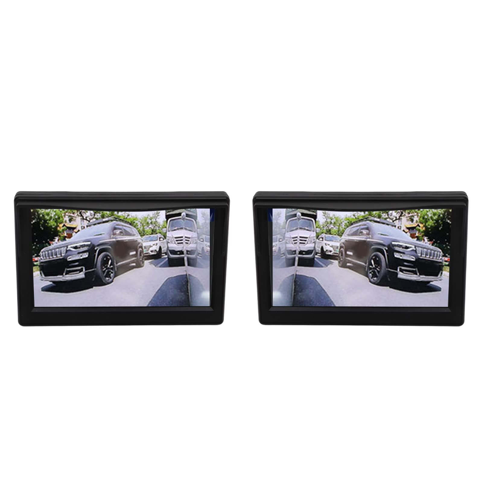 Side View Camera System Kit, View Car Camera Monitor Screen, 5in LCD Monitor Night IP67 Waterproof Backup Camera System