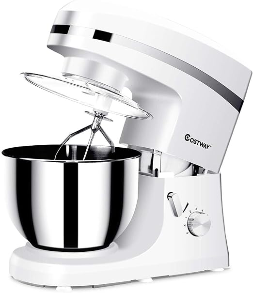 Costway Tilt Head Stand Mixer 5 3qt 6 Speed 120v 800w Electric Food Mixer W Stainless Steel Bowl White Costway Tilt Head Stand Mixer 5 3qt 6 Speed 120v 800w Electric Food Mixer W Stainless Steel Bowl White