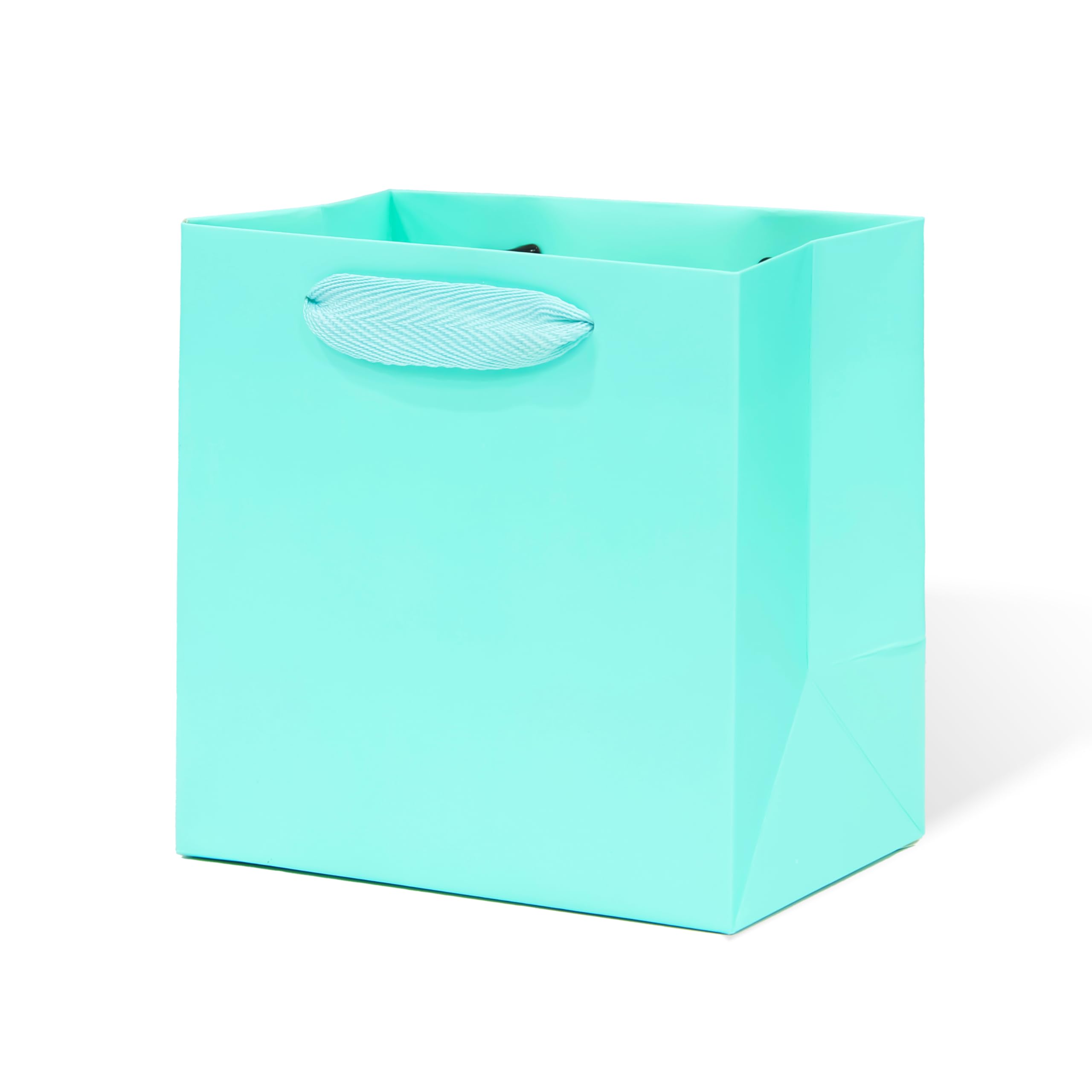 Photo 1 of LFCXHTY Teal Paper Gift Bag 12 in Large Square Body Paper Bags with Handles for Wedding Baby Shower Birthday Party (Teal Blue, 12 x 6 x 12 in, 10 CT)