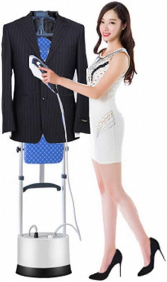 T Ironing Home Iron Iron Vertical Double Bar Ironing Machine Holding Ironing Machine Steam Hanging Hot Machine,White