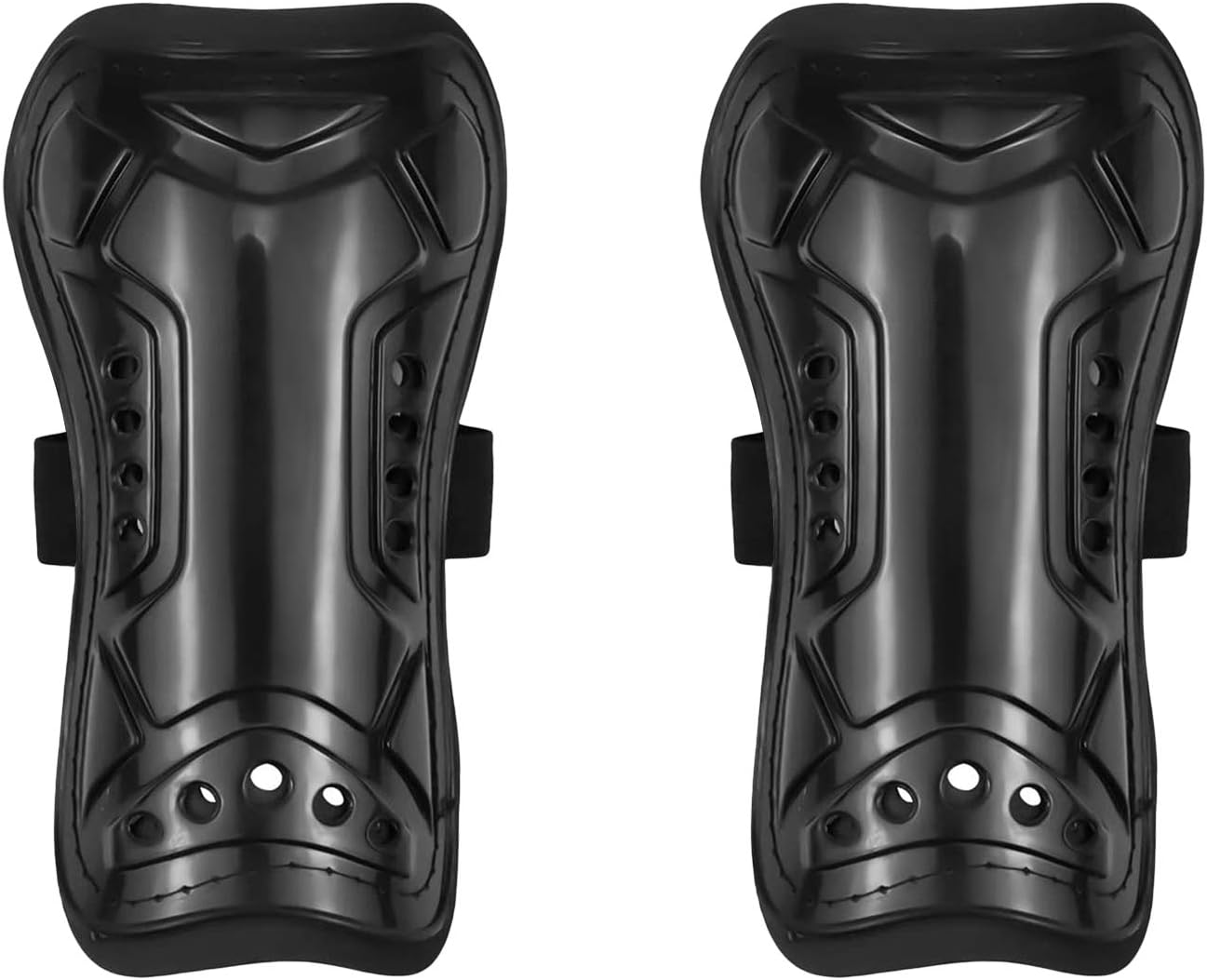 Shin Pads, 1 Pairs Adult Perforated Breathable Movement Soccer Shin