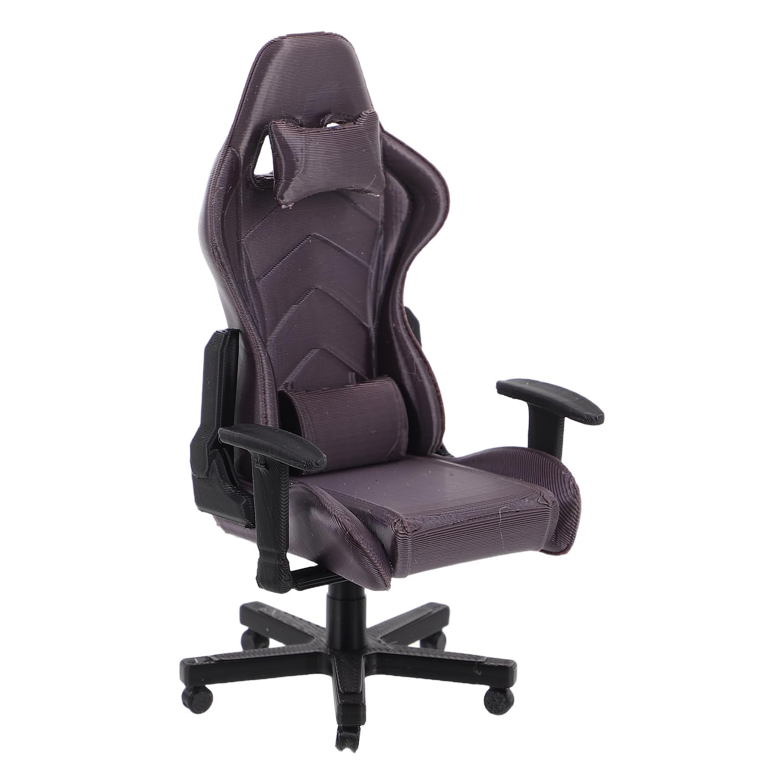 Toyvian 1 12 Scale Miniature Gaming Chair Dollhouse Furniture Tiny Office Computer Chair for Collectors Micro Scene Decoration