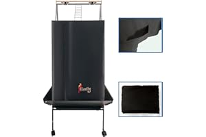 Easily Good Night Bird Cage Cover for Large Bird Cage with Play Top with Storage Pocket,68"