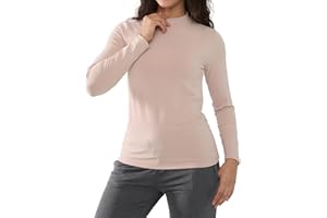 Joyaria Women's Long Sleeve Thermal Top Lightweight Basic Layer Rayon Undershirts