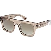 Tom Ford FAUSTO FT 0711 Transparent Brown/Green 53/20/145 unisex Sunglasses