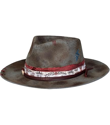 RUEDIGER Vintage Pencil Brim Fedora Hats 100% Wool Felt Hat  display picture 1