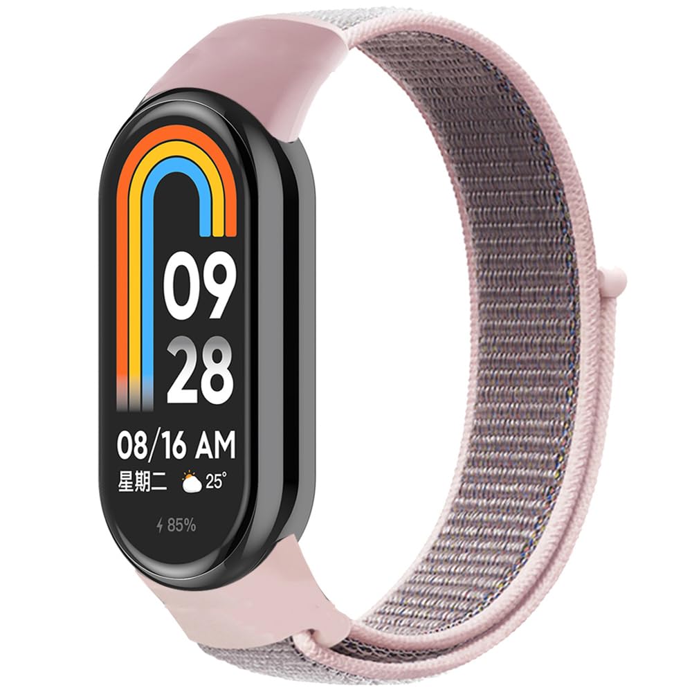 FYISWHO Breathable Watch Strap Sport for Xiaomi Smart Band 10/8, Nylon Bracelet Replacement Band for Xiaomi Smart Band 9