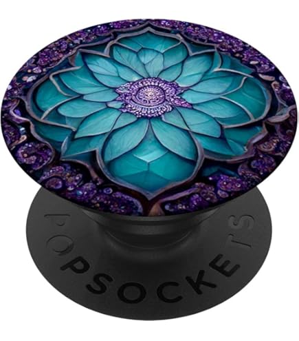 Amazon.com: Gray Om Mandala Vintage Lotus Flower Symbol Gift