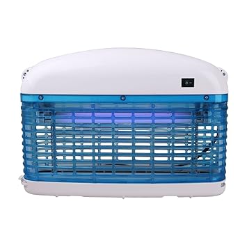 Elektronischer Insektenvernichter Insektenschutz Insektenfalle Mückenvernichter energiesparend durch 16 Watt (2x 8 W) UV Leuc