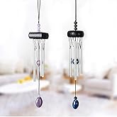 Wind Chimes, Creative Design 2 Pack Beautiful Garden Chimes, Portable Metal Wind Chimes for Home Garden Decoration, Small Size
