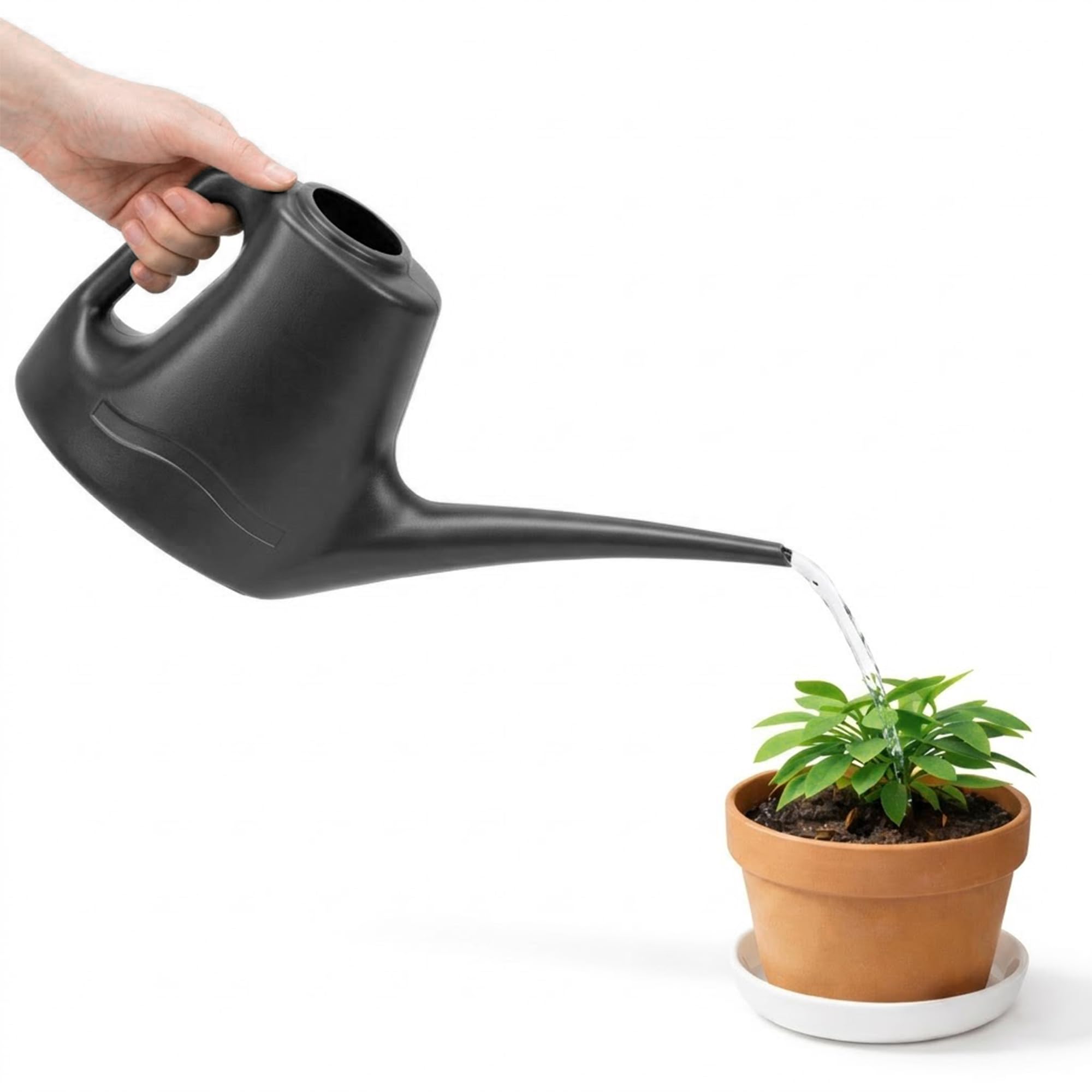 Watering Can 1L for Indoor & Outdoor Plants - Small Watering Jug with Long Spout for Precise Watering for Houseplants, Bonsai, Flowers & Greenhouses