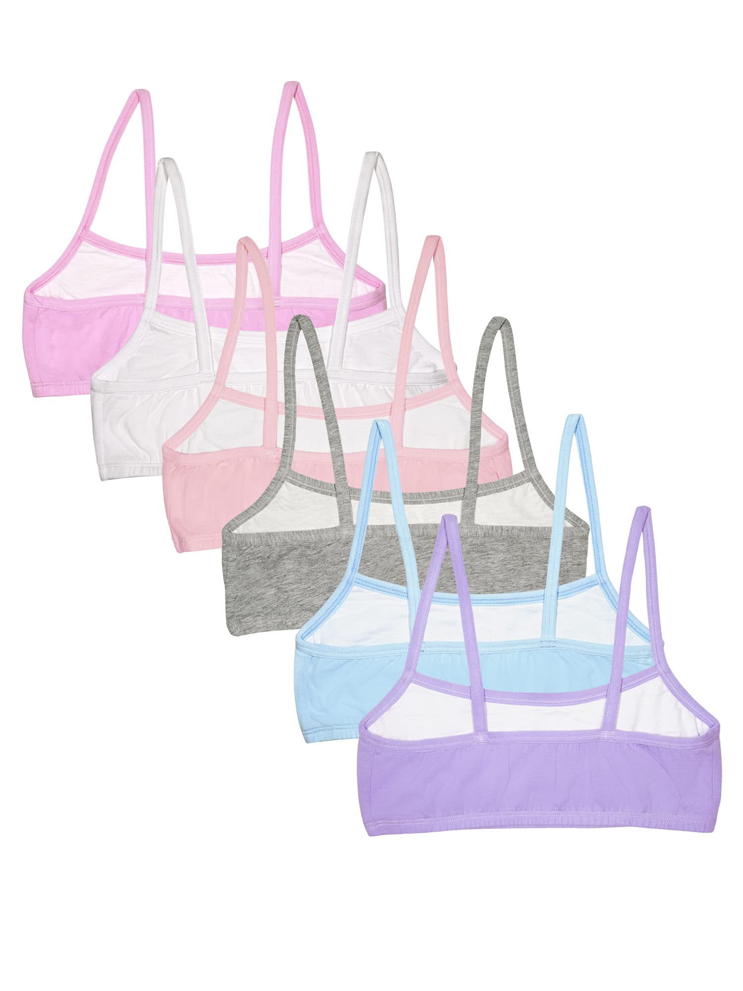 Fruit of the Loom Girls Cotton Spaghetti Strap Sport Bra