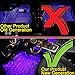 Car LED Strip Light,Hidoer New Generation Interior 4 Pcs 7 Colors RGB LED Lighting Kit Under Dash USB Atmosphere Starry Star Multicolor Neon Lamps Strip for Decoration with Wireless Remote Controlthumb 2