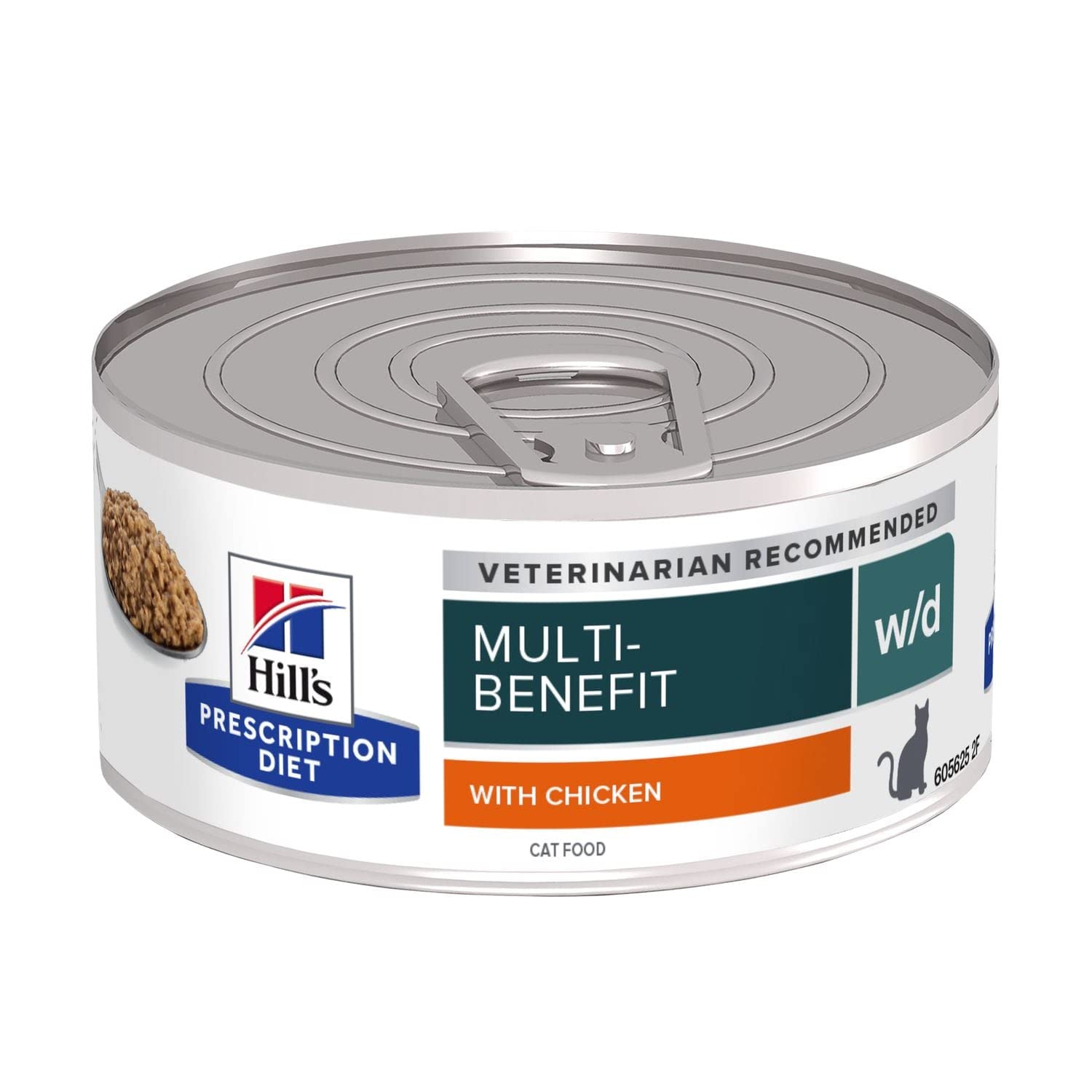 Hill's' 's Prescription Diet Feline W/D Weight Management Low in graisse-diabète-colite Cat Chicken 24 x 156g