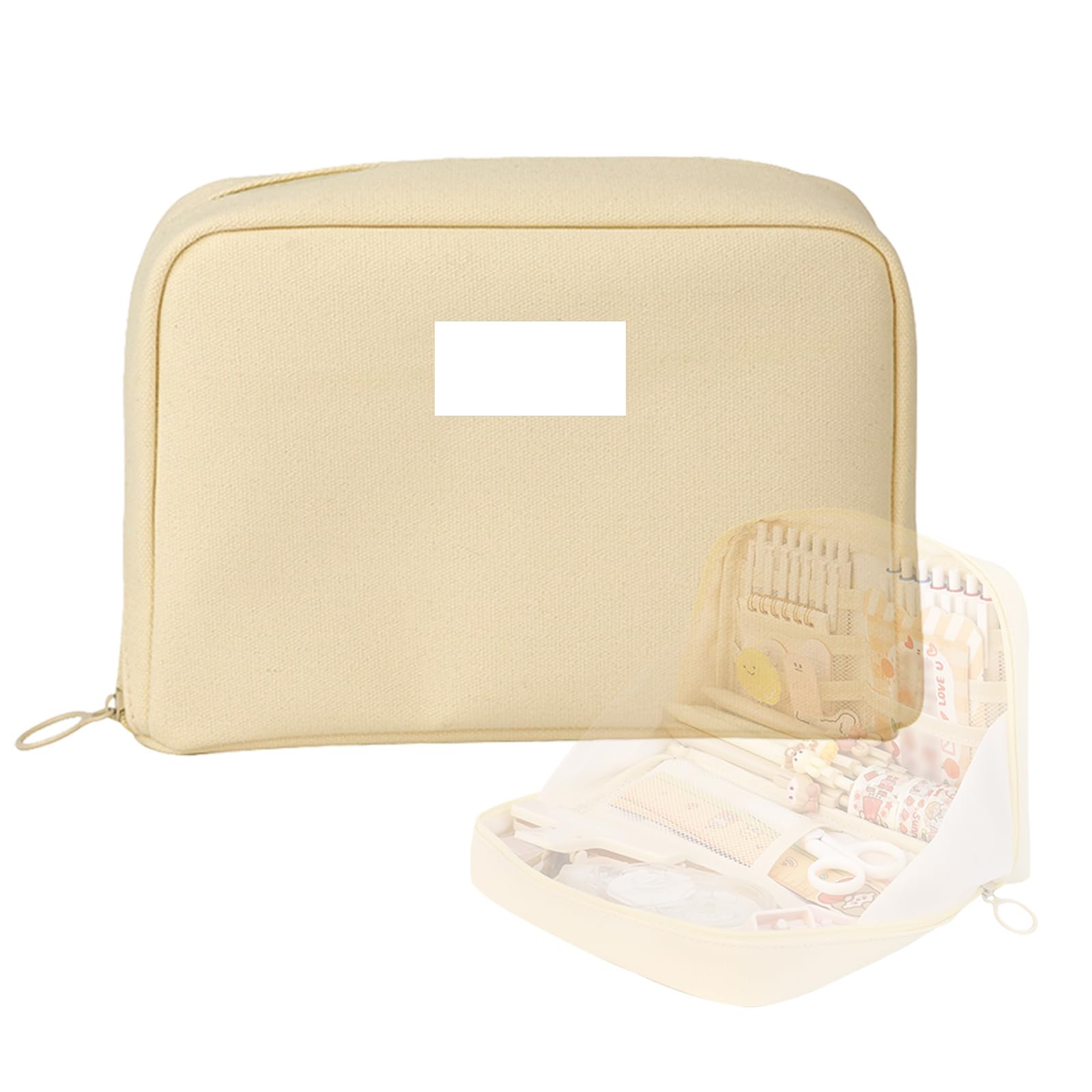 KASESSS Compartmentalised Portable Pencil Case - Aesthetic Large Case for Girls & Boys, School Kids to Adults