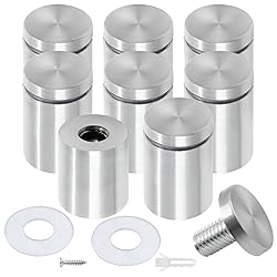 Luomorgo 8 Pcs 1" x 1-5/8" Stainless Steel Standoff