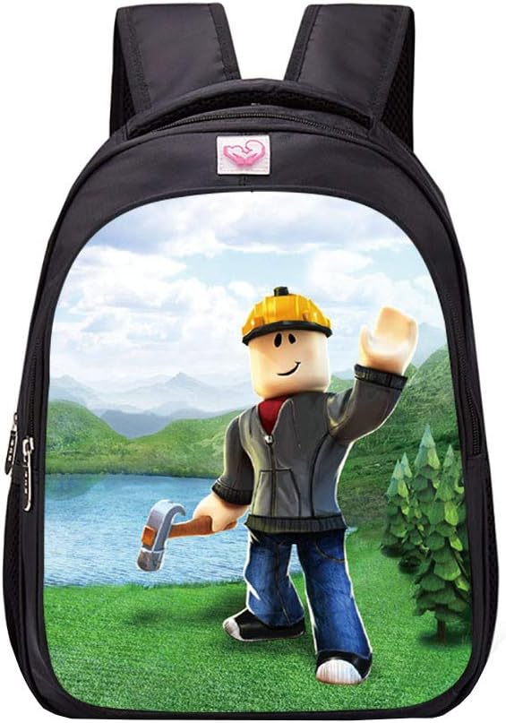 NINIUBAL Unisex Roblox School Backpack Game Printed Backpack Suitable for Boy and Girl Casual Backpack