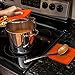 Premium Silicone Pot Holders for Kitchen - Easy to Clean Trivets for Hot Pots and Pans - This Kitchen Tool Works Well as Silicone Trivet, Hot Pads for Oven, Potholders (7x7 in, Orange, 1 Pair)