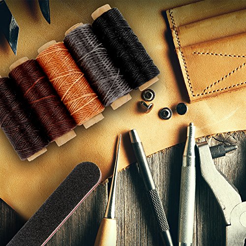 image for MORSLER Leather Working Tools 16 Pcs Upholstery Carpet Canvas Leather 