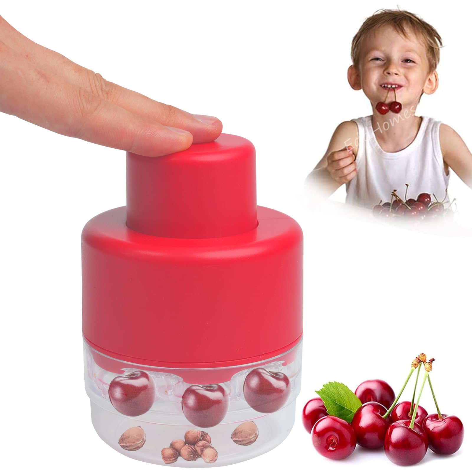 Photo 1 of Cherry Pitter Multiple, 7 Holes Multi Cherry Pitter Tool Pit Remover, 7-in-1 Cherry Seed Remover Quick, Portable Cherry Pitting Tool, Heavy-Duty Metal Cherry Core Pitter for Cherries Jam (Multi)