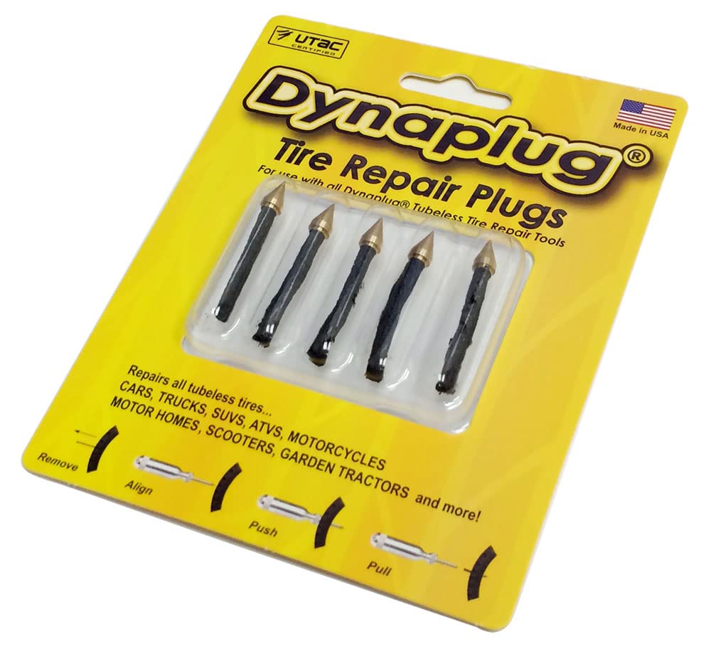 REPLACEMENT PLUGS (X5) FOR DYNAPLUG TUBELESS TYRE REPAIR KIT
