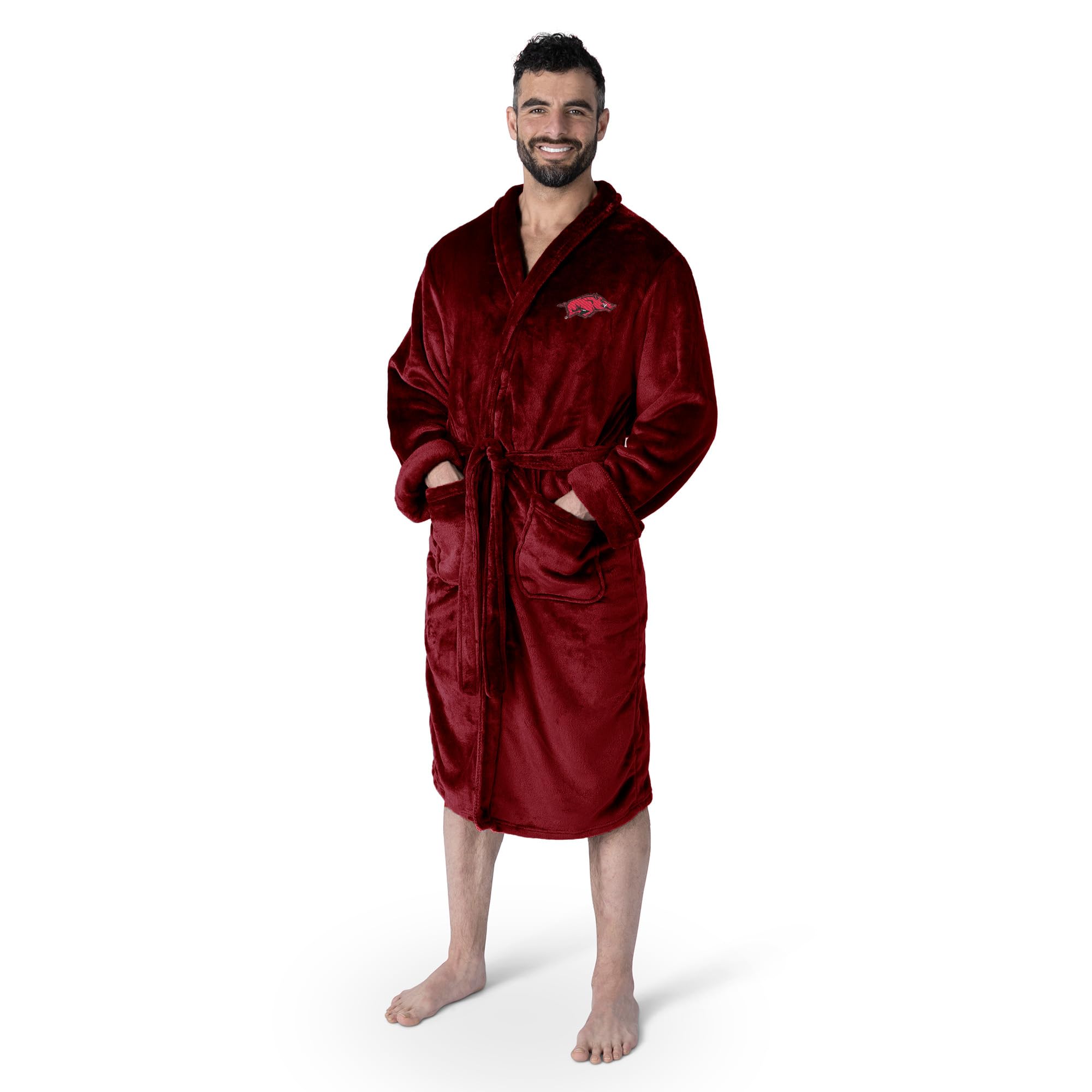Northwest NCAA Arkansas Razorbacks Unisex-Adult Silk Touch Bath Robe, Large/X-Large, Team Colors Image