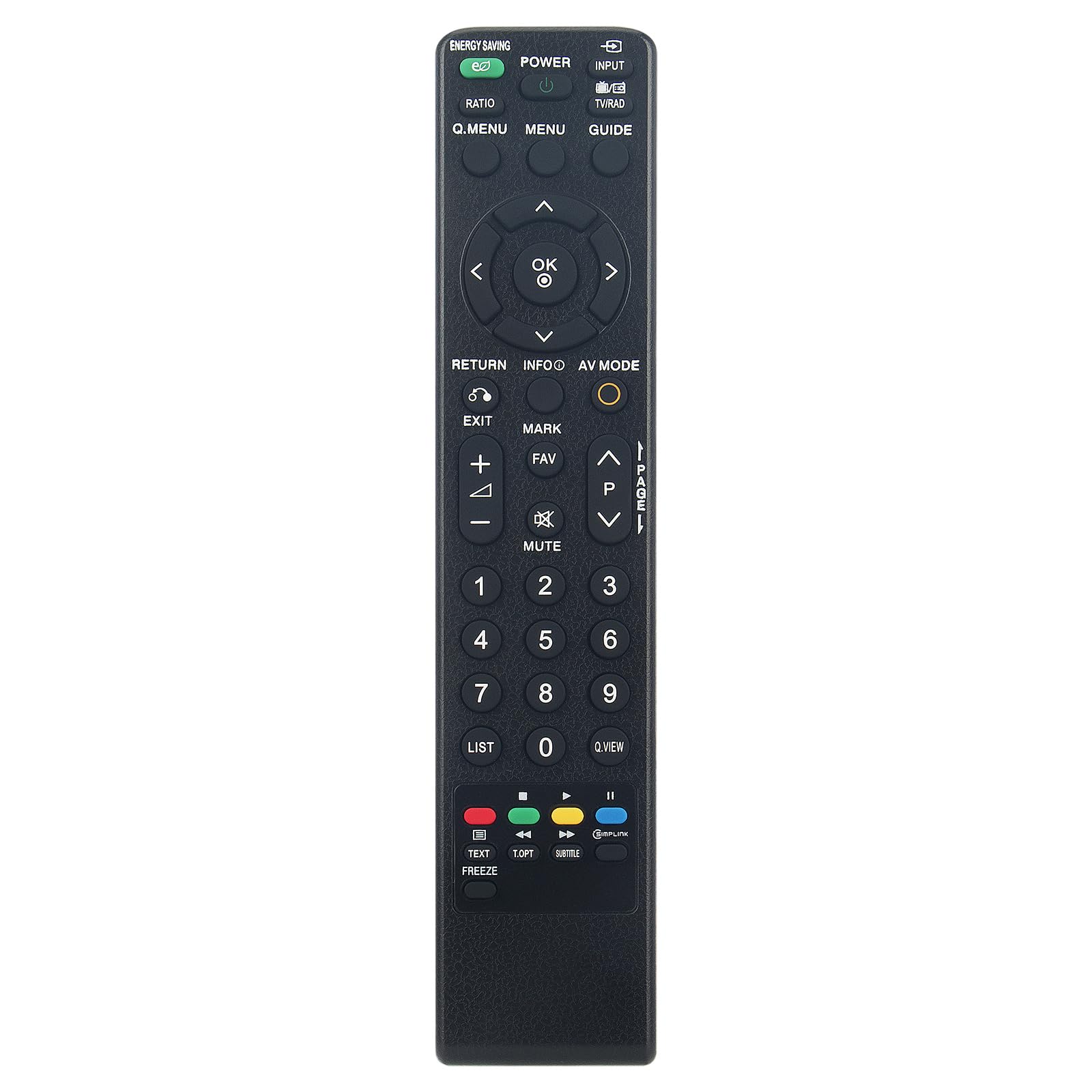 VINABTY Replacement Remote Control MKJ42519615 Fit for LG Plasma TV 42PQ60D-GA 50PQ60D-GA 50PS30FD-GA 50PS80FD-GA 60PS80FD-GA
