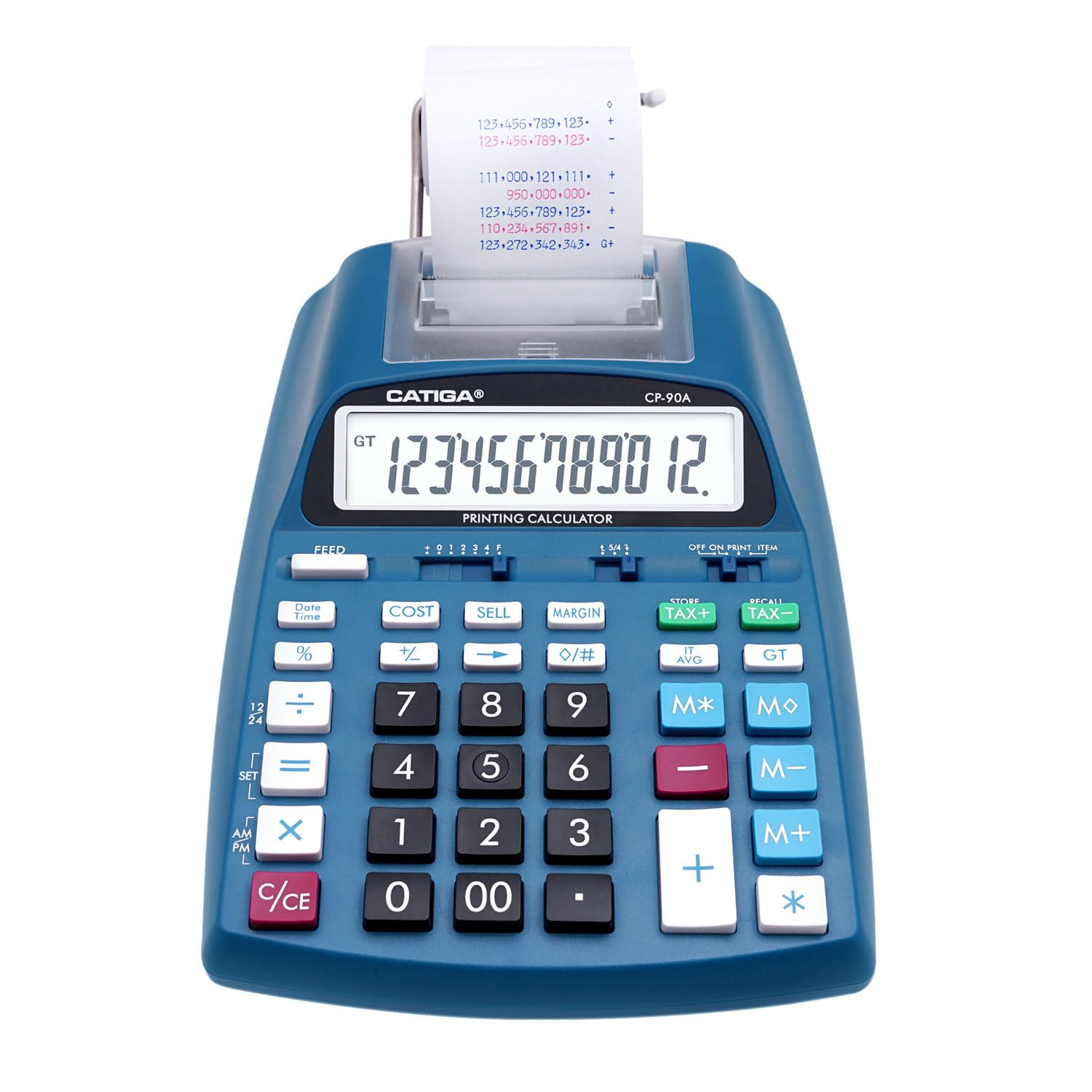 Photo 1 of CATIGA New & Upgraded 2025 Printing Calculator Adding Machine 10 Key, Desktop Home Office Calculator with Paper Roll Print Out, Accounting Business Finance