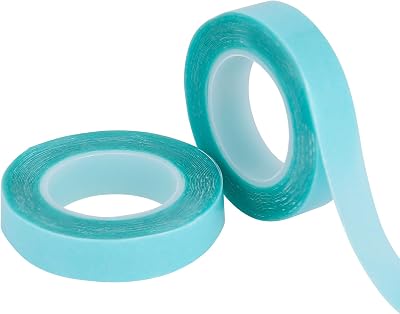 metagio Hair Extension Tape Tabs 2 Rolls 6 Meters Double Sided Blue