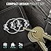 GOALANY Fidget Toy Flippy Chain Prime Focus Toys [Alloy Interlock Ring Style] Anti-anxiety Roll & Spinner KeyChain Stress Reliever For Kids Students Adults - Great for ADD, ADHD and Autism