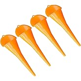 XINLIYA 4PCS Long Neck Car Oil Funnel, Multi-Function Reusable Vehicle Engine Transmission Draining Fuel Gasoline Funnels, Fl