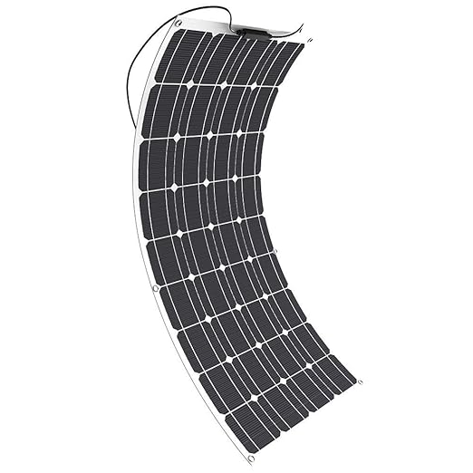 GIARIDE 100W 18V 12V Solarmodul Solarpanel Monokristallin Solarzelle Photovoltaik Solarladegerät Solaranlage Flexibel mit MC4